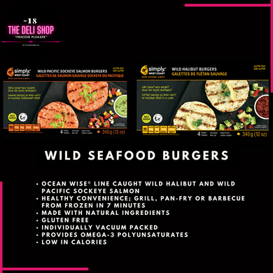 Wild Seafood Burgers