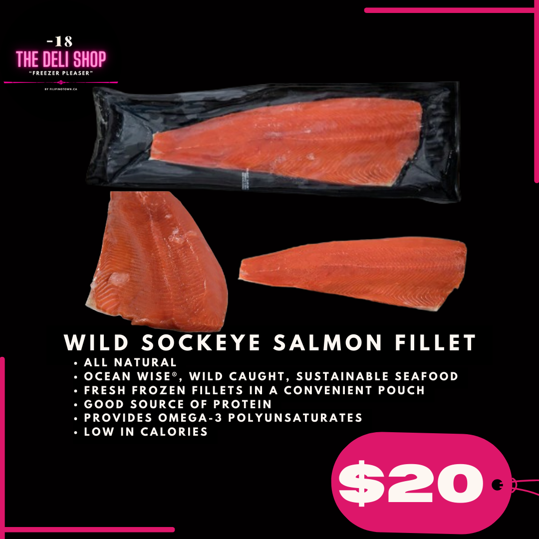 Wild Sockeye salmon fillet