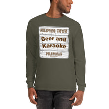 Load image into Gallery viewer, Beer and Karaoke Men&#39;s Long Sleeve Shirt