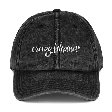 Crazy Filipina Vintage Cotton Twill Cap