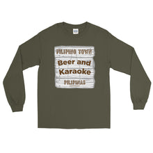 Load image into Gallery viewer, Beer and Karaoke Men&#39;s Long Sleeve Shirt