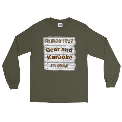 Beer and Karaoke Men's Long Sleeve Shirt