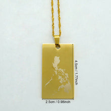 Load image into Gallery viewer, Republic of the Philippines Map Pendant