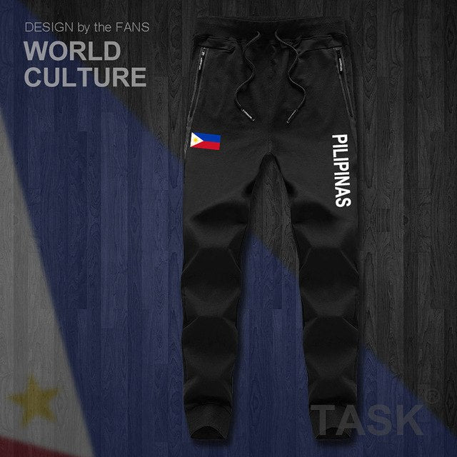 Pilipinas Joggers in Black and Light Gray - all sizes available